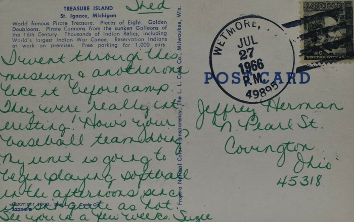 Treasure Island - Old Postcard View (newer photo)